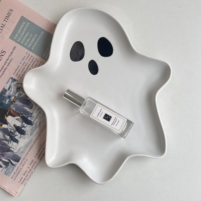 Cute Ghost Shaped Breakfast Salad Plates Ceramic Tableware